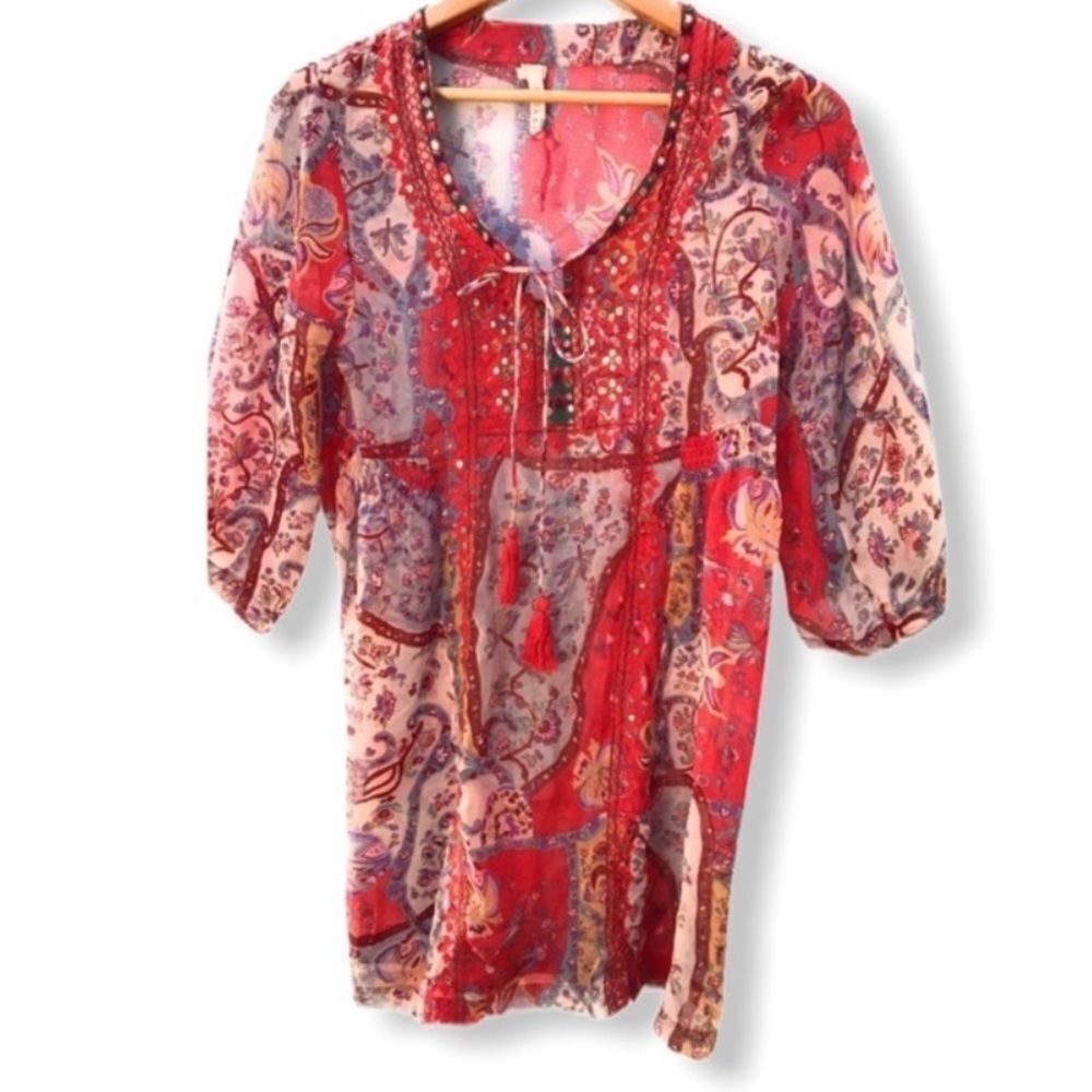 RAGA Sheer‎ Tunic Dress Top